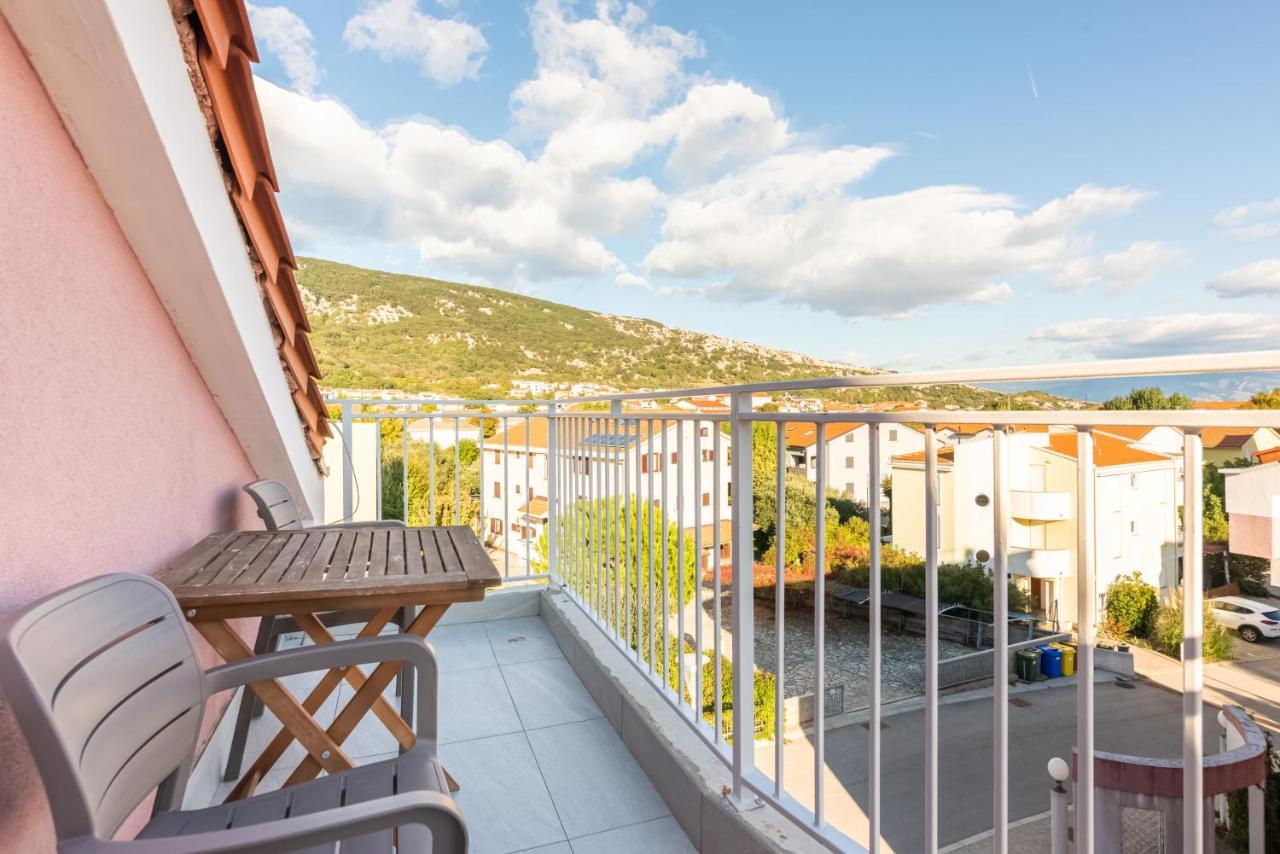 Apartment Mimoza 5, Baska, Krk Exteriör bild